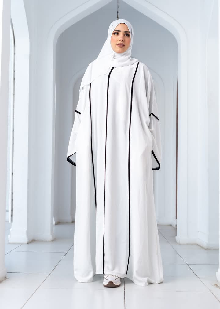 High White Abaya