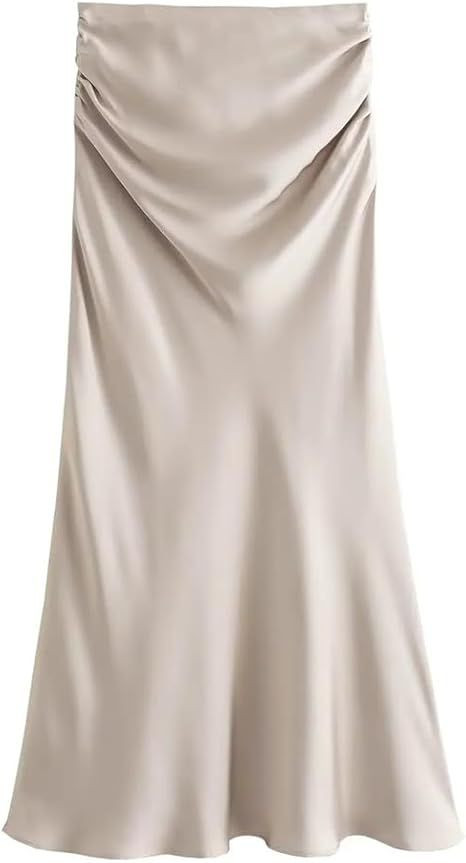 Satin skirt